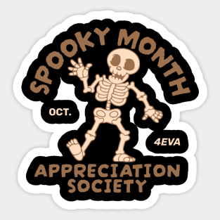 Spooky Month Appreciation Soceity Sticker